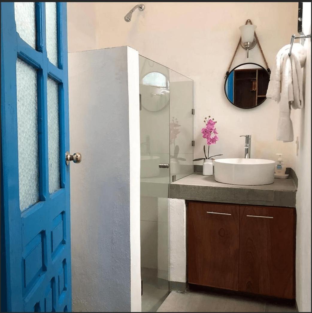 Casita De La 12 5 Min A Centro Campeche Ideal Para 2 O 3 Personas Cocina Con Estufa De Induccion, Microondas Y Refrigerador Exterior foto